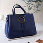 Personalised Navy Vintage Style Bag, thumbnail 3 of 6