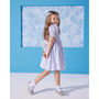 Mini Flower Dress With Hair Miniclips Accessory, thumbnail 3 of 4