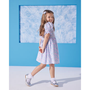 Mini Flower Dress With Hair Miniclips Accessory, 3 of 4