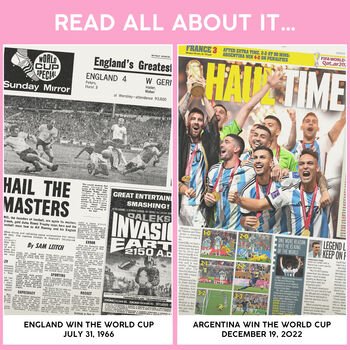 Football World Cup Personalised Gift Newspaper Book, 10 of 12