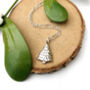 Personalised Sterling Silver Christmas Tree And Initial Star Necklace, thumbnail 2 of 12