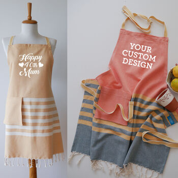 Personalised Cotton Apron, Cotton Hand Towel, 4 of 12