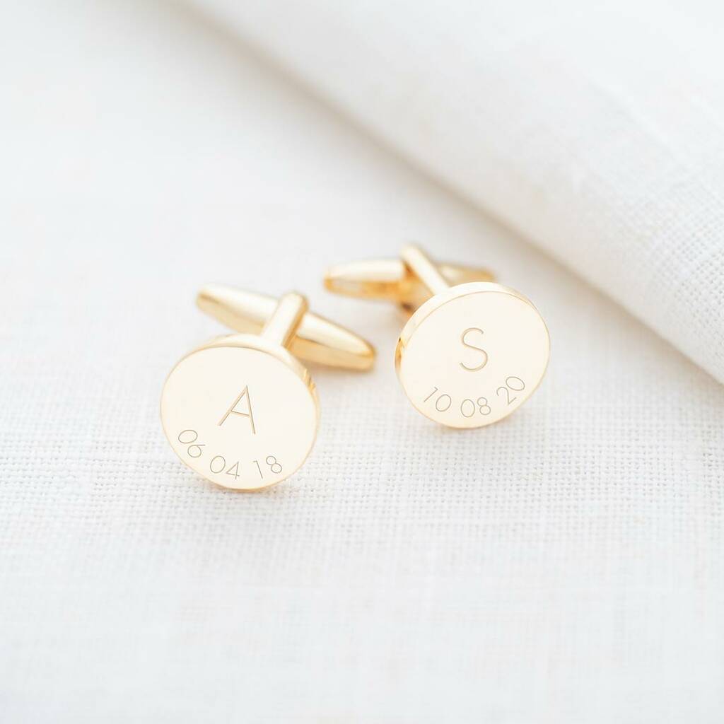 Initial And Date Personalised Cufflinks, 1 of 9