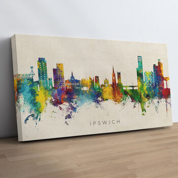 Ipswich Skyline Cityscape Art Print, 11 of 12