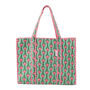 Serendipity Cotton Quilted Tote Bag Lt. Green Lotus, thumbnail 1 of 4