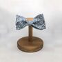 Liberty Self Tie Bow Tie Navy And White Ditsy Floral, thumbnail 3 of 3