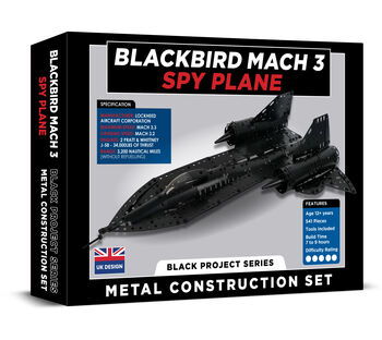 Make Your Own Blackbird Mach Three Spy Plane Metail Construction Set, 2 of 10