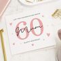 Pink 60th Birthday Card For Mum, thumbnail 1 of 7