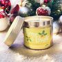 Merry And Bright Candle Tin, thumbnail 1 of 2