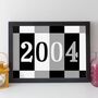 21st Birthday Print Or Card Personalised Gift 2004, thumbnail 12 of 12