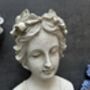 26cm Cream Vintage Style Ladies Bust Head Statue Decor, thumbnail 9 of 11