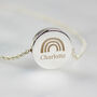 Personalised Rainbow Disc Necklace Gift For Her, thumbnail 2 of 4