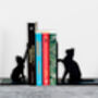 Cat With Kitten Eco Friendly Bookends, thumbnail 2 of 3