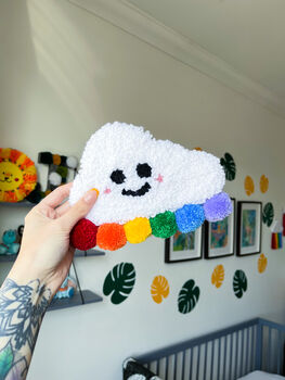 Personalised Pompom Cloud Wall Hanging, 8 of 9