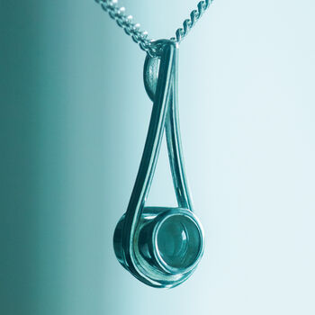 Personalised Droplet Hidden Photo Necklace In Sterling Silver, 2 of 10