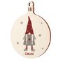 Personalised Christmas Gonk Wooden Bauble, thumbnail 7 of 10