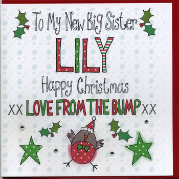 Big Brother/Sister Christmas Card From The Bump, 4 of 4