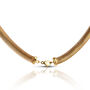 Flat Snake 10mm Necklace – Gold Plated, thumbnail 2 of 4