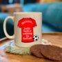 Personalised Shh Watching Football Team Shirt Mug, thumbnail 5 of 6