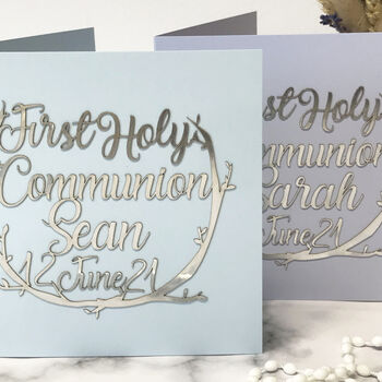 Personalised First Holy Communion Papercut Card, 3 of 12