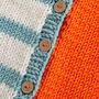 Toddler Colour Block Cardigan Easy Knitting Kit, thumbnail 8 of 10
