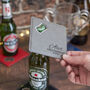Wedding Role Pu Leather Coaster With Bottle Opener, thumbnail 1 of 2