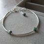 Emerald Gemstone Bracelet, thumbnail 3 of 5