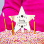 Personalised 'Congratulations' Gold Star Cake Topper, thumbnail 2 of 7