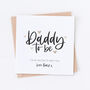 Daddy To Be Love Bump Hearts Card, thumbnail 2 of 2