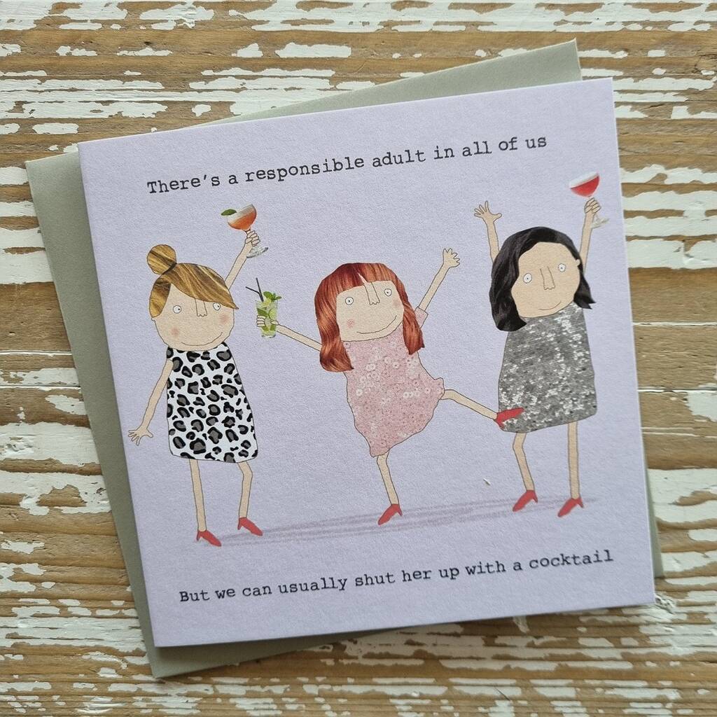 'There's A Responsible Adult…' Greetings Card By Nest ...