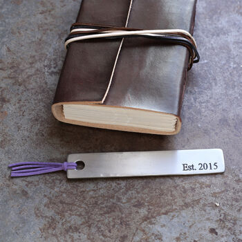 Steel Metal Bookmark For 11th Wedding Anniversary, 6 of 12
