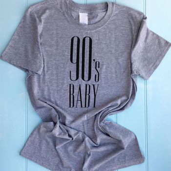 Ladies T Shirt 90's Baby Assorted Colours, 2 of 5