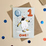 Penguin 1st Birthday Card, thumbnail 4 of 6