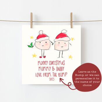 Merry Christmas Mummy And Daddy From Bump, 2 of 4