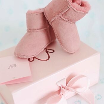 Rose Baby Booties Gift, 2 of 7