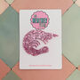 Pink Shrimp Glitter Resin Christmas Tree Decoration, thumbnail 1 of 4