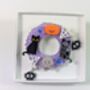 Halloween Fall Wreath Brooch Glow In The Dark Acrylic, thumbnail 9 of 9