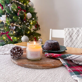 Festive Farmhouse Fruity Christmas Pudding Candle, 2 of 6