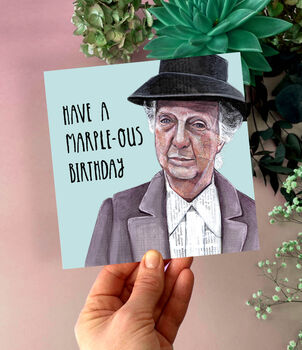 Miss Marple Birthday Card | Agatha Christie Inspired Card, 4 of 4