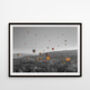 Hot Air Balloons Taking Off Landscape Unframed Print, thumbnail 1 of 7