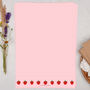 A4 Pink Letter Writing Paper With Strawberry Border, thumbnail 1 of 4