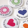 Birth Year Hearts And Flowers Badge Or Magnet Card, thumbnail 3 of 5