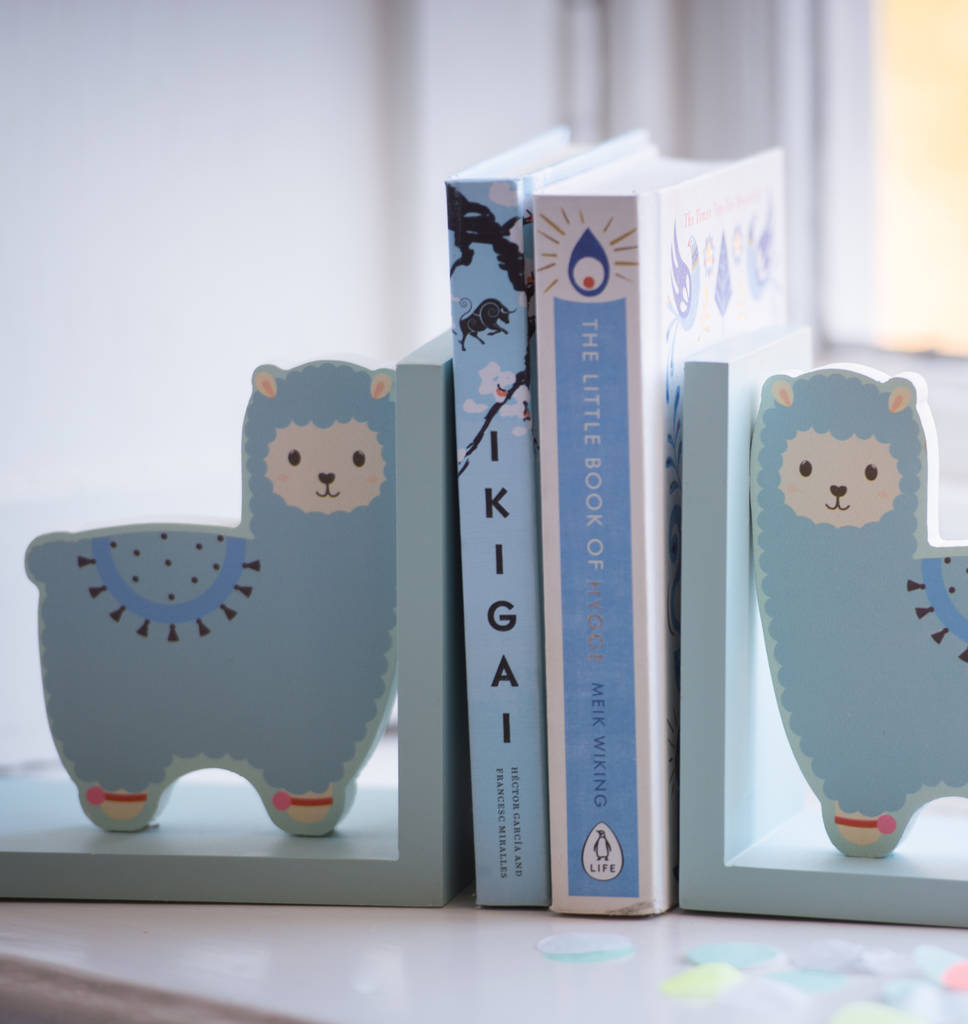 Personalised Cute Nursery Bookends By