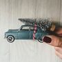 Chevrolet 1950 Blue Car With Christmas Tree, thumbnail 1 of 2