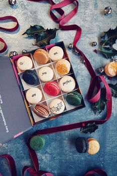 Festive Favourites Message Macaron Gift Box, 7 of 9