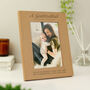 Personalised Godmother 5x7 Oak Finish Photo Frame, thumbnail 2 of 2