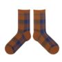 Plaid Print Mid Calf Length Socks, thumbnail 4 of 4