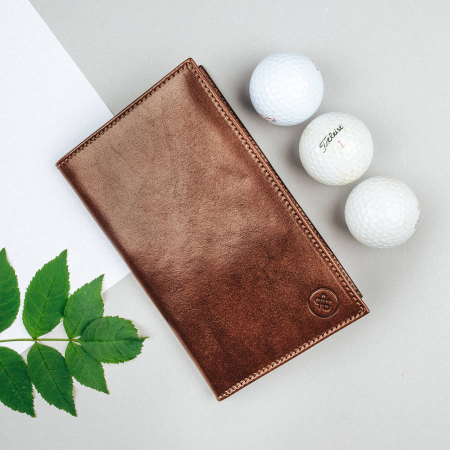 Luxury Leather Golf Card Holder. 'The Sestino', 1 of 12