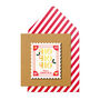 Handmade Christmas Stamp Personalised Greeting Card, thumbnail 1 of 4