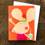 Mini Mouse Greetings Card, thumbnail 4 of 5